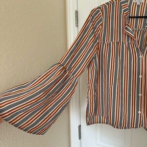 Love, Fire Multicolor Striped Top